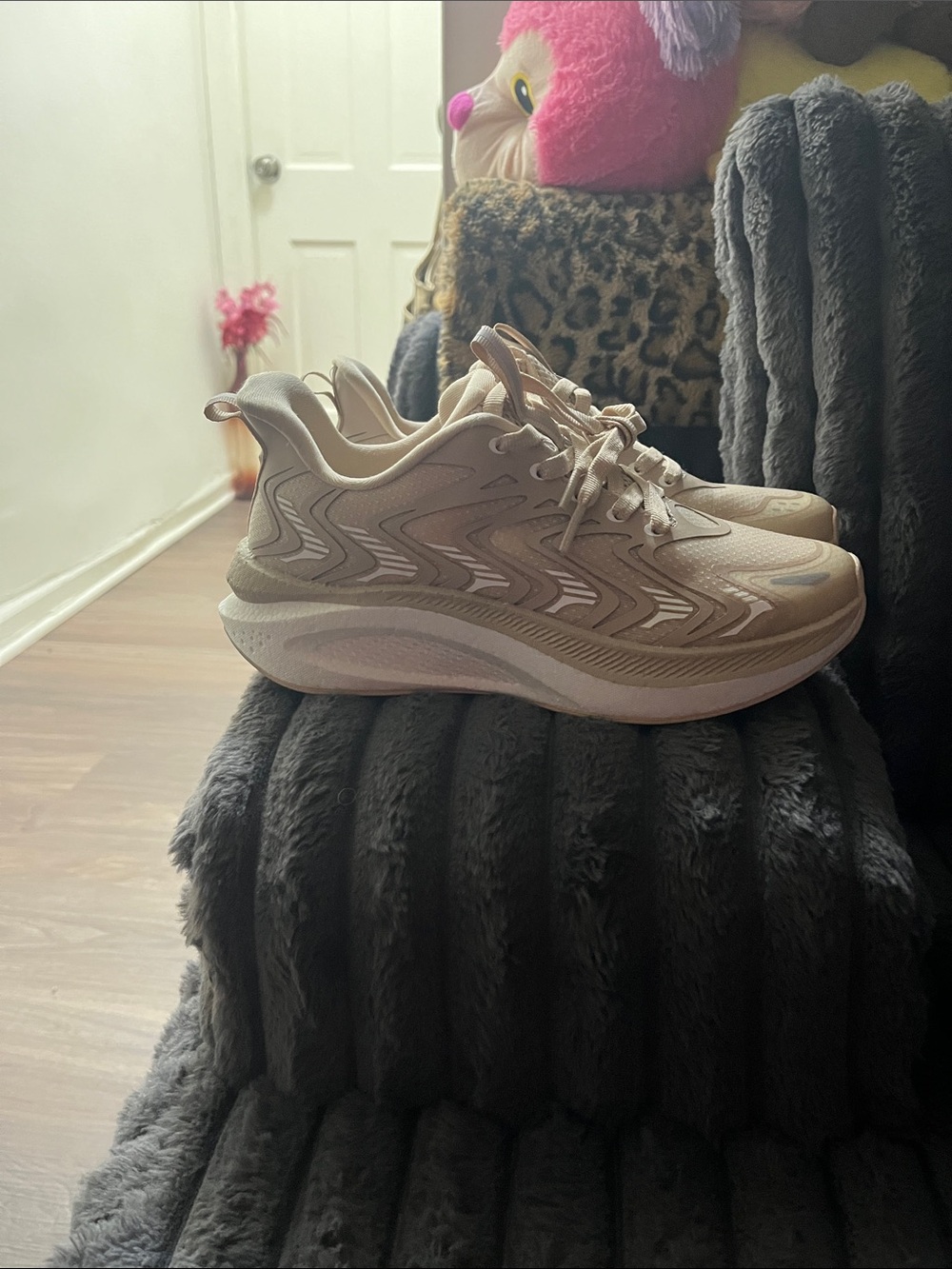 Neutral  Beige Women's Athletic Sneakers — Lightweight Comfort